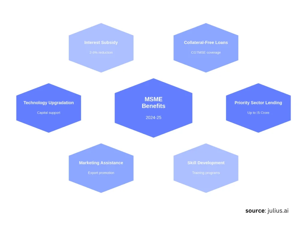 The MSME benefits infographic